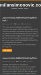 Mobile Screenshot of milansimonovic.com
